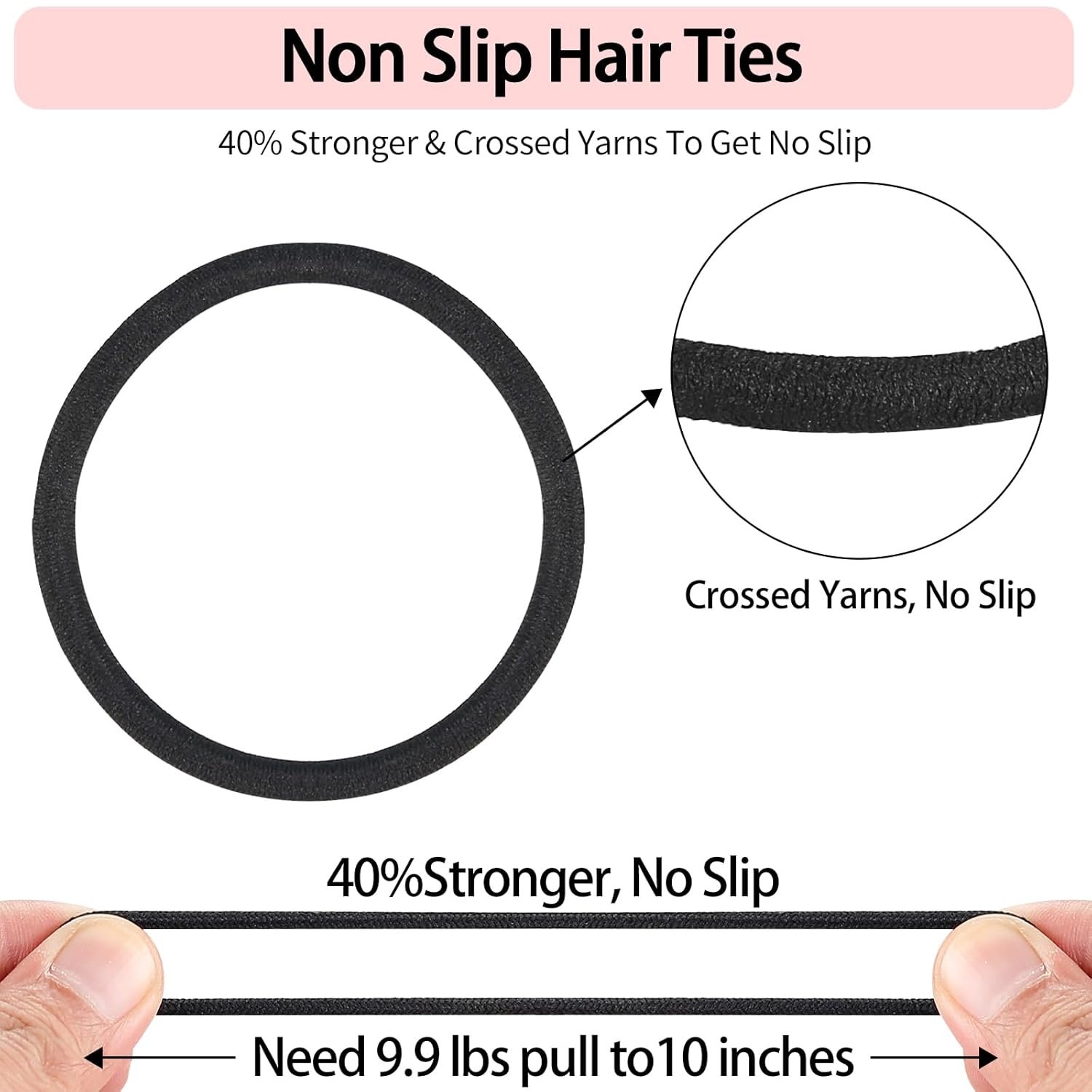 A large pack of 288 ADRIONE colorful hair ties, featuring a wide array of 40 different vibrant colors.