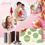 A pile of 100 brown seamless elastic hair ties, soft and stretchy, ideal for women and girls with all hair types.