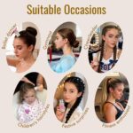 Dolahair Hair Wax Stick for sleek hairstyles, showing the product in hand smoothing down flyaway hairs.