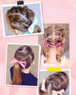 A girlish pink Samnyte hair wax stick with a pink slick back brush, a rat tail comb, and an edge brush.