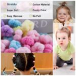 A pile of WDGROW mini hair ties in various bright colors, suitable for babies and toddlers.